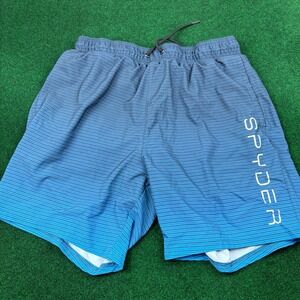 SPYDER XXL Swim Trunks Surf Sand Sun Blue Striped UV Protection Shorts